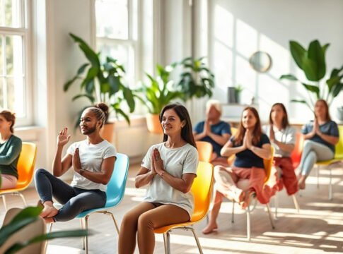 Can Chair Yoga Cut Teacher Stress?